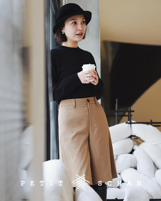 PETIT SCHAN小闪 CLO#167 the little prince 小王子 精纺羊毛羊绒极简显瘦百慕大短裤 商品图4