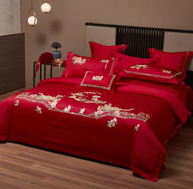 【婚庆有囍系列】松植屋轻奢全棉提花绣婚庆四件套 缔结良缘🎎 高支高密