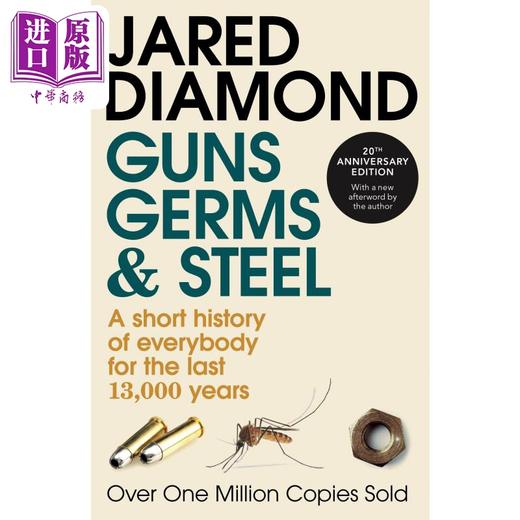 预售 【中商原版】枪炮 病菌与钢铁 Guns Germs and Steel 英文原版 Jared Diamond 贾雷德 戴蒙德 荣获普利策文学奖 商品图0
