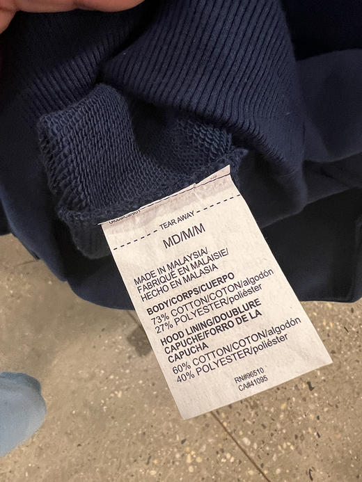 Under Armour/安德玛  男士宽松连帽插肩袖袋鼠兜套头长袖卫衣 商品图4