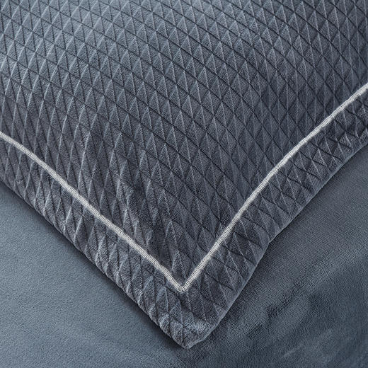 【御寒好物】220g华夫格加厚牛奶绒四件套 1.5/1.8米床笠床单套件 商品图14