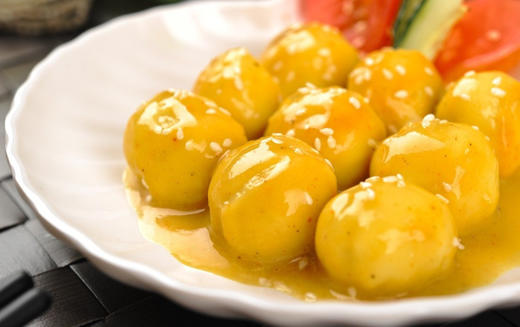 五牛荟黄金鱼蛋港式咖喱鱼潮汕鱼蛋250g 商品图2