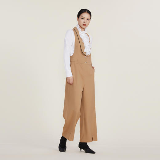 谜底连体裤女2022冬季新款复古高级马甲式连体西裤女224MK1543 商品图1