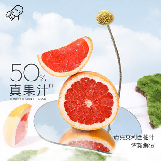 喜茶伊比利西柚绿茶果汁茶饮料450m 商品图1