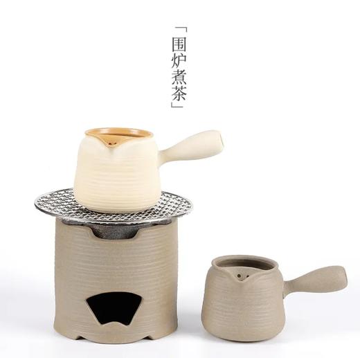 汉陶 大白罐罐茶 煮茶器 茶具套装户外煮茶壶 外庭院功夫小茶壶陶瓷炭火围炉煮茶炉子 商品图3