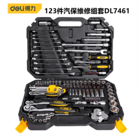 得力123件汽车维修综合组套（DL7461）