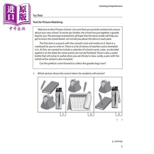 【中商原版】CPD P5 English Master Your Paper 3 & 4 Listening & Oral 小学五年级英语掌握你的试卷3和4 听力和口语 英文原版 商品图4