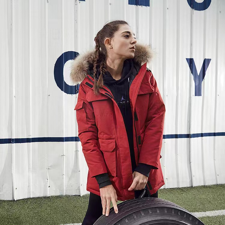 补贴价！春节礼物！ESGUSRD 女款工装羽绒服 9132R149W  无毛领 A3/A4-4