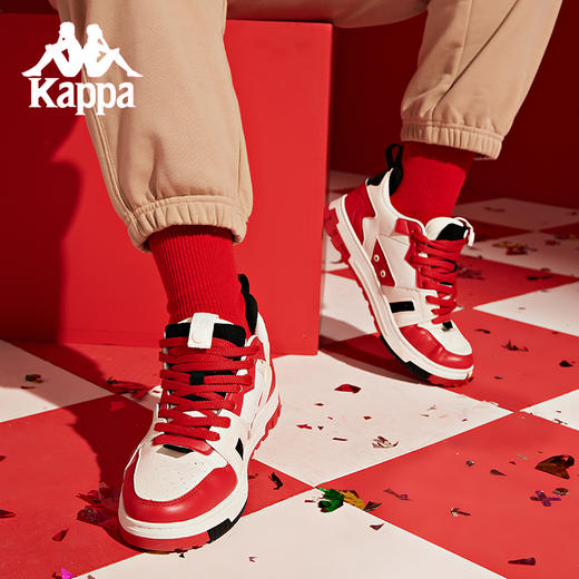卡帕Kappa兔年限定滑板鞋2023新款男女休闲板鞋运动小白鞋K0DW5CS30 商品图2