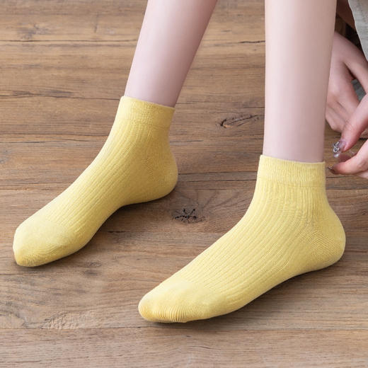 日系纯棉女士短袜5双/组 商品图0