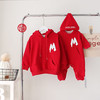 【亲子卫衣系列拜年服 像被窝一样暖 这个冬天全家一起快乐】抖音亲子装2023兔年本命年拜年服红一家三四口全家福母女母子婴儿 商品缩略图4