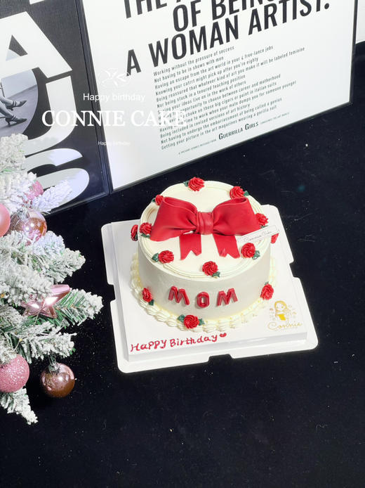 【1280】翻糖蝴蝶结妈妈款蛋糕 商品图3