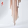 SAINTJOY/上久楷 嫩粉色羊绒披肩万字纹PJS21009 嫩粉色  雁灰色 商品缩略图5