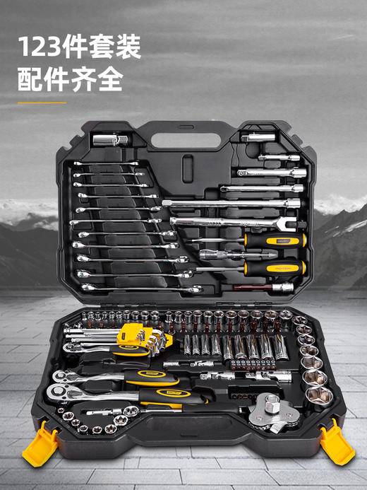 得力123件汽车维修综合组套（DL7461） 商品图2