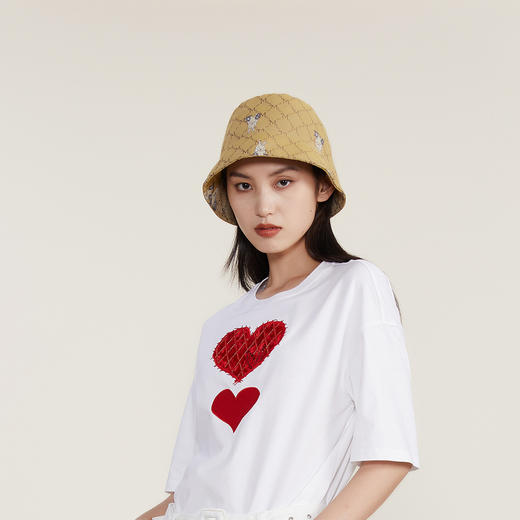 谜底2022冬新款时尚渔夫帽格纹复古简洁易搭配帽子女士224MQ2012 商品图3