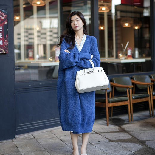 Avann慵懒风复古针织长款开衫 商品图8