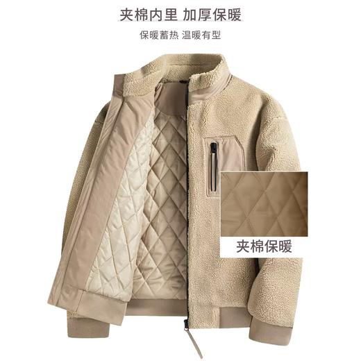 【黑科技热特姆发热】圣得西仿羊羔毛夹棉加厚保暖棉衣2025冬季外套潮 商品图1
