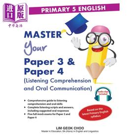 【中商原版】CPD P5 English Master Your Paper 3 & 4 Listening & Oral 小学五年级英语掌握你的试卷3和4 听力和口语 英文原版