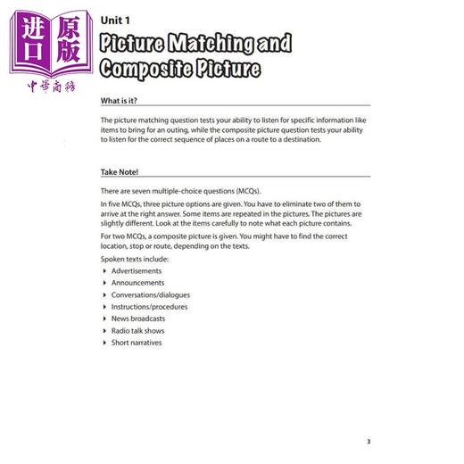 【中商原版】CPD P5 English Master Your Paper 3 & 4 Listening & Oral 小学五年级英语掌握你的试卷3和4 听力和口语 英文原版 商品图2