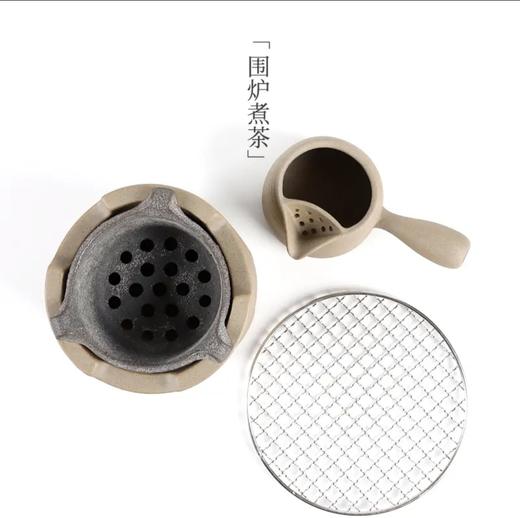 汉陶 大白罐罐茶 煮茶器 茶具套装户外煮茶壶 外庭院功夫小茶壶陶瓷炭火围炉煮茶炉子 商品图2