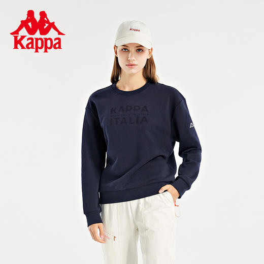 Kappa卡帕套头衫女加绒运动卫衣休闲套秋冬K0B82WT01 商品图1