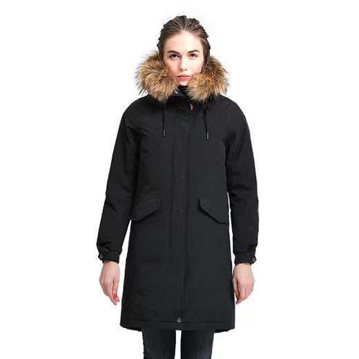 RCOASTER 女士中长款羽绒服 9132R106-无毛领 K3-3 商品图2