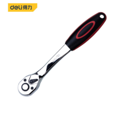 得力10mm系列快速脱落曲柄棘轮扳手（DL2422）