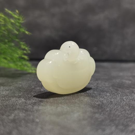 【御珠宫坊】羊脂白玉如意锁 商品图2