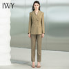 IWY/秋冬时尚西装西服套装女正装气质双排扣橄榄绿高端223191CP1 商品缩略图2