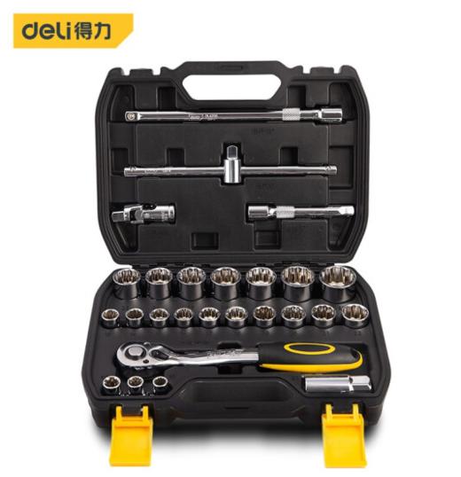 得力26件12.5mm系列12角套筒组套（DL2026T） 商品图1