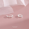 【巧柯】S999银足银简约线条耳扣【YXS-	E2917】 商品缩略图2