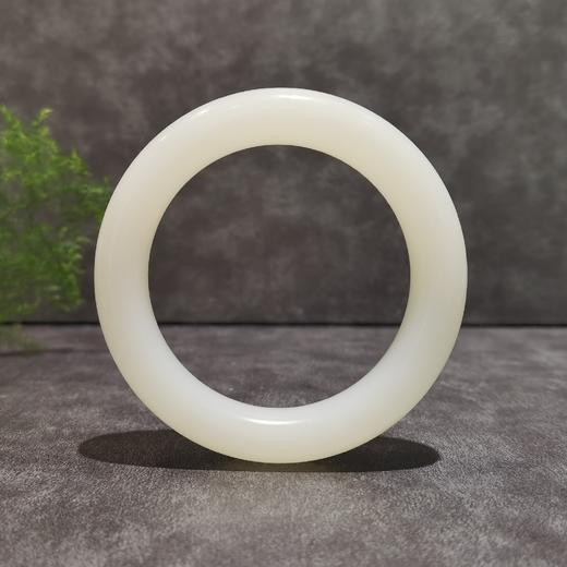 【御珠宫坊·传承系列】羊脂白玉手镯54.5mm 商品图0