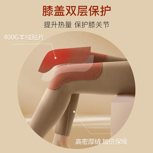 【买一送一】多功能护膝保暖裤，远离老寒腿，收腹提臀裤，羊绒贴片双层保护 商品图2