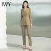IWY/秋冬时尚西装西服套装女正装气质双排扣橄榄绿高端223191CP1 商品缩略图0