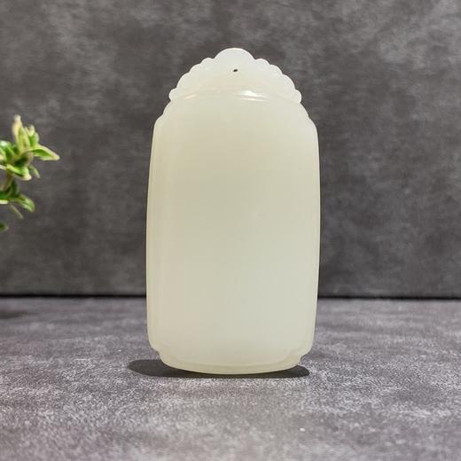 【御珠宫坊·传承系列】羊脂白玉子料无事牌 商品图1