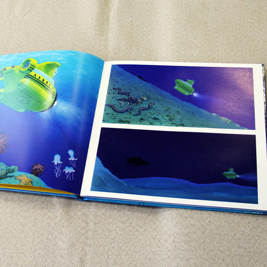 筑桥童书走，去深海4-8岁无字绘本图画书 科幻冒险故事书 商品图3