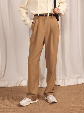 HeyDress阔腿裤女秋冬宽松显瘦直筒裤高腰休闲裤垂感拖地长裤子