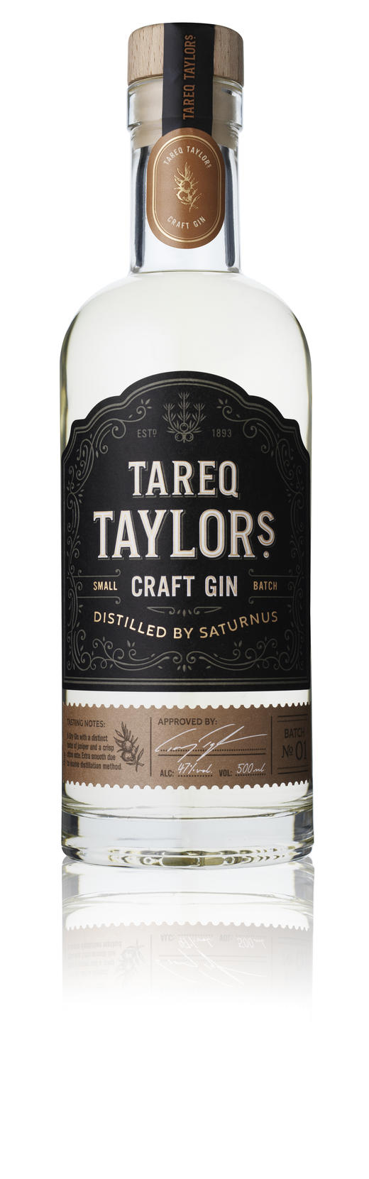 塔克泰勒金酒 500mlTareq Tay lor Craft Gin 47%vol 50cl 商品图5