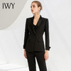 IWY/时尚高端黑色高级感职业西装套装面试正装套装气质工作服商务223206C1+223206P1 商品缩略图0