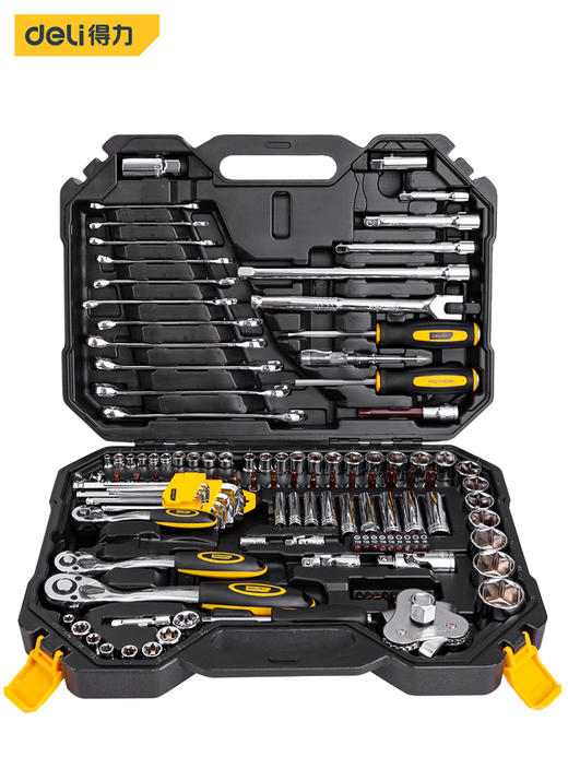 得力123件汽车维修综合组套（DL7461） 商品图1