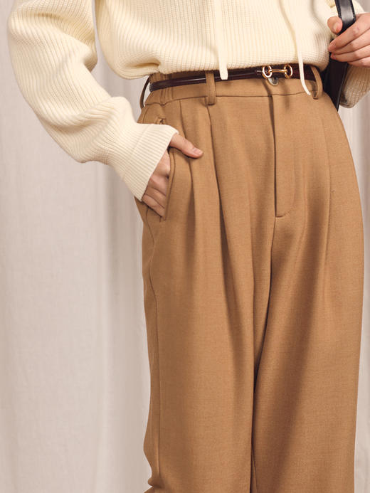 HeyDress阔腿裤女秋冬宽松显瘦直筒裤高腰休闲裤垂感拖地长裤子 商品图2