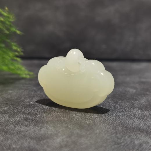 【御珠宫坊】羊脂白玉如意锁 商品图1