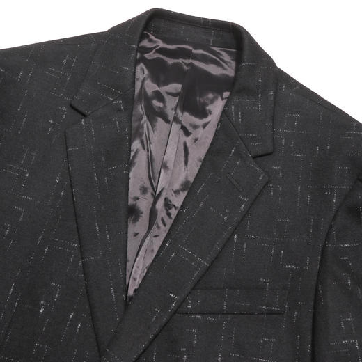 布兰施秋冬新款两粒扣时尚印花男式休闲单西 商品图4