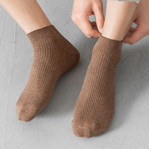 复古纯棉男款短袜5双/组 商品图5