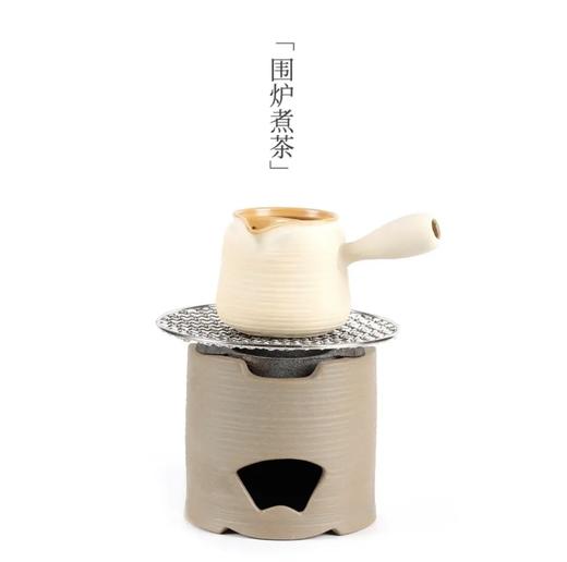汉陶 大白罐罐茶 煮茶器 茶具套装户外煮茶壶 外庭院功夫小茶壶陶瓷炭火围炉煮茶炉子 商品图0