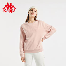 Kappa卡帕套头衫女加绒运动卫衣休闲套秋冬K0B82WT01