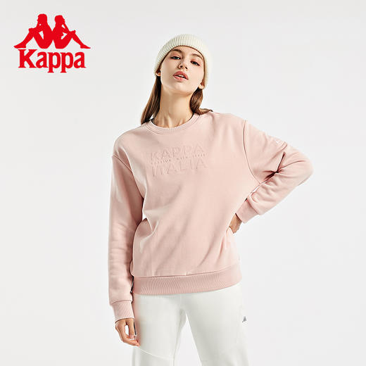 Kappa卡帕套头衫女加绒运动卫衣休闲套秋冬K0B82WT01 商品图0
