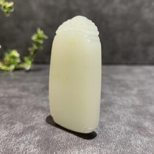 【御珠宫坊·传承系列】羊脂白玉子料无事牌 商品图2