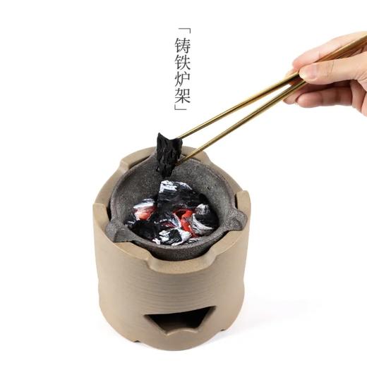 汉陶 大白罐罐茶 煮茶器 茶具套装户外煮茶壶 外庭院功夫小茶壶陶瓷炭火围炉煮茶炉子 商品图1