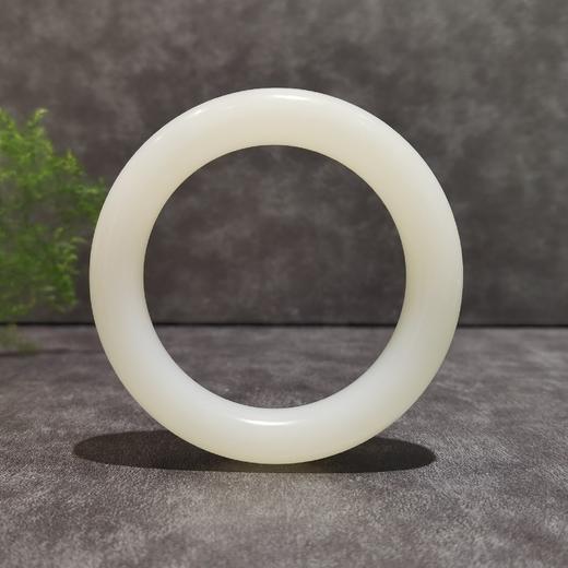 【御珠宫坊·传承系列】羊脂白玉手镯53.2mm 商品图7